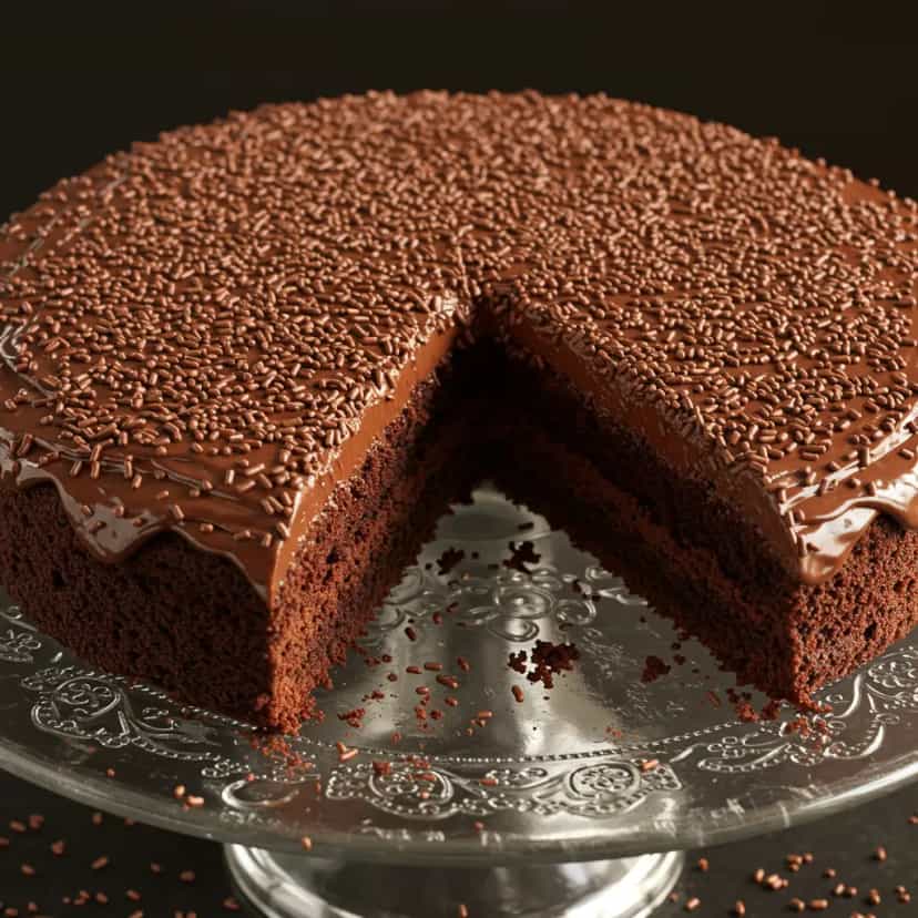 Foto deliciosa de Cobertura Cremosa de Chocolate pronta para servir - Outras Receitas