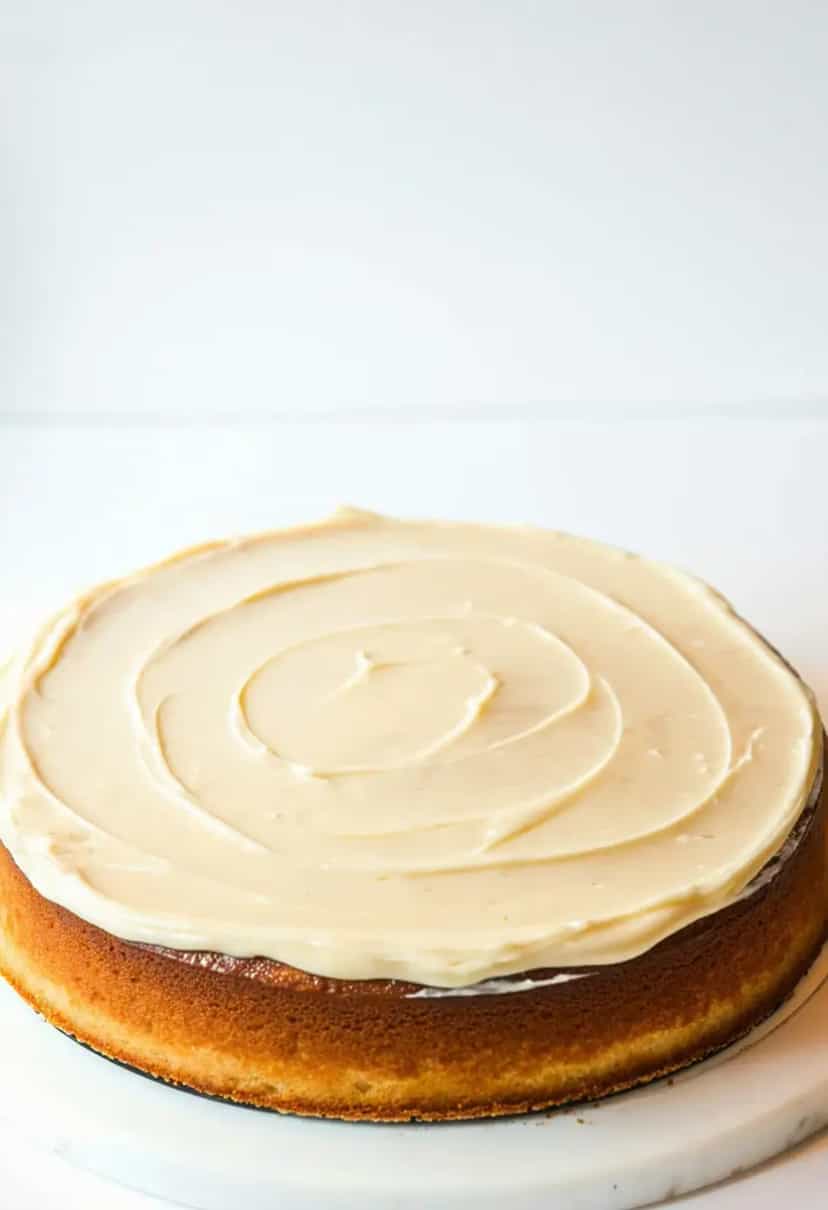 Foto deliciosa de Cobertura de Bolo com Creme de Leite pronta para servir - Bolos & Cupcakes