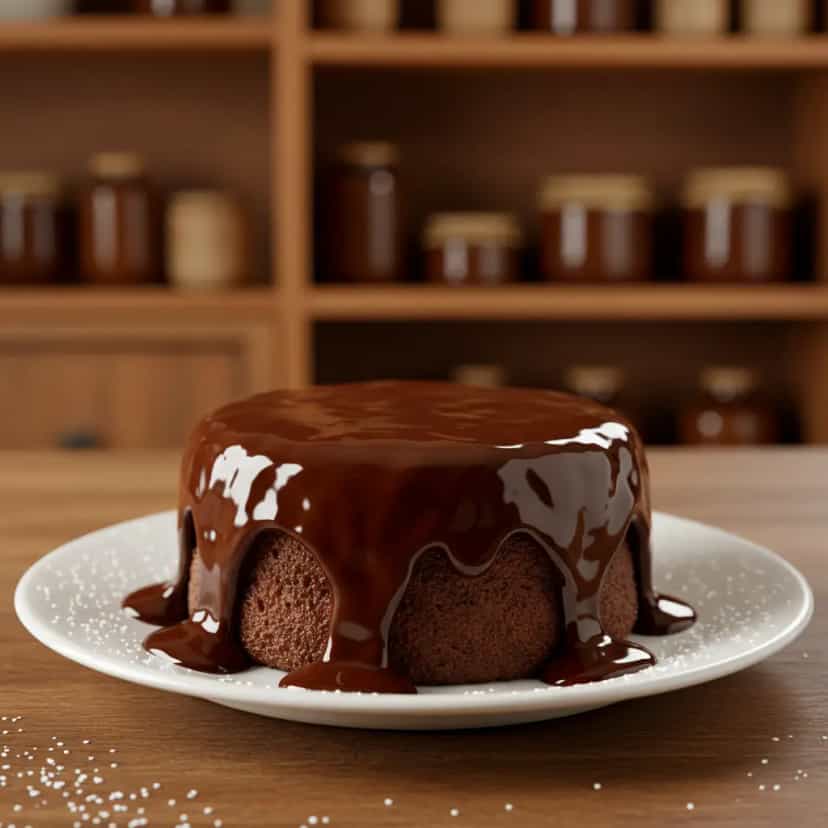 Foto deliciosa de Cobertura durinha de chocolate fácil pronta para servir - Outras Receitas