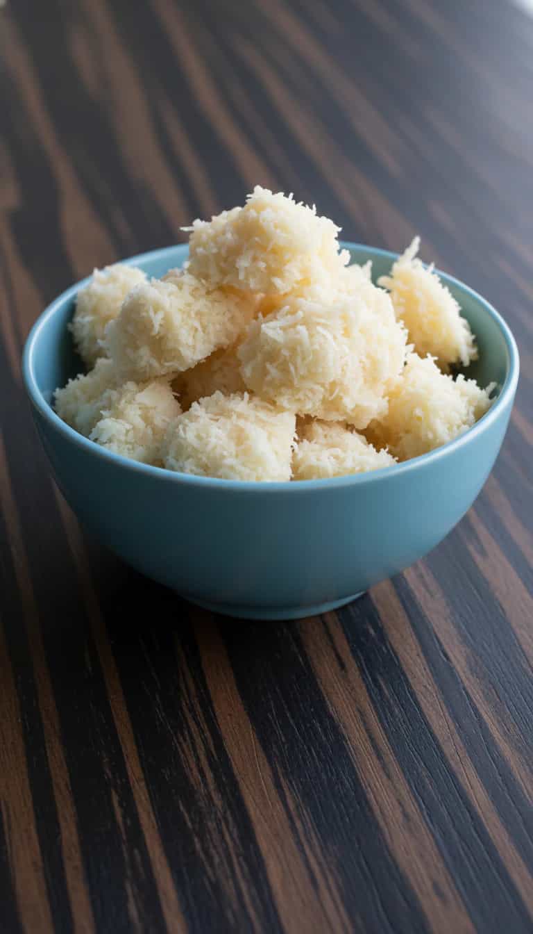 Foto deliciosa de Cocada Cremosa de Coco Verde pronta para servir - Pudins & Cremes