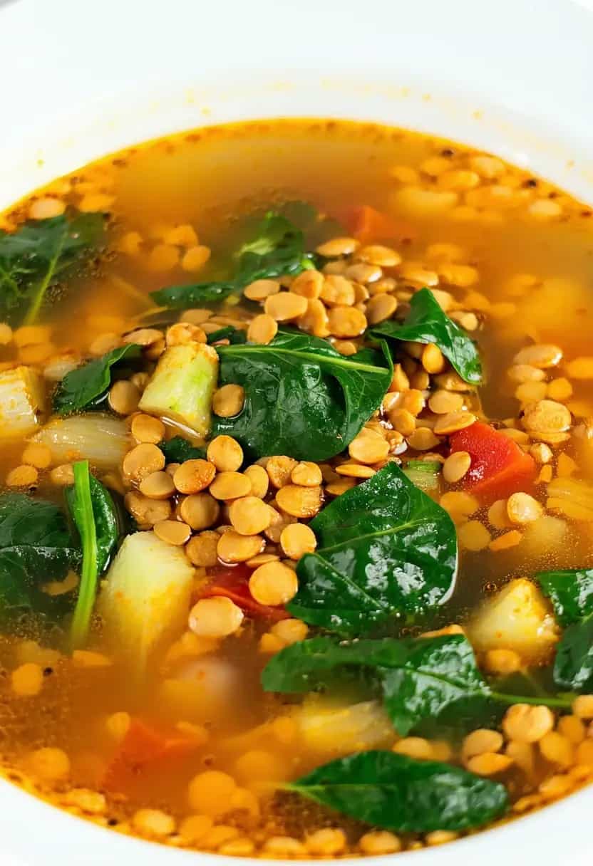 Sopa de Lentilhas com Curry de Coco