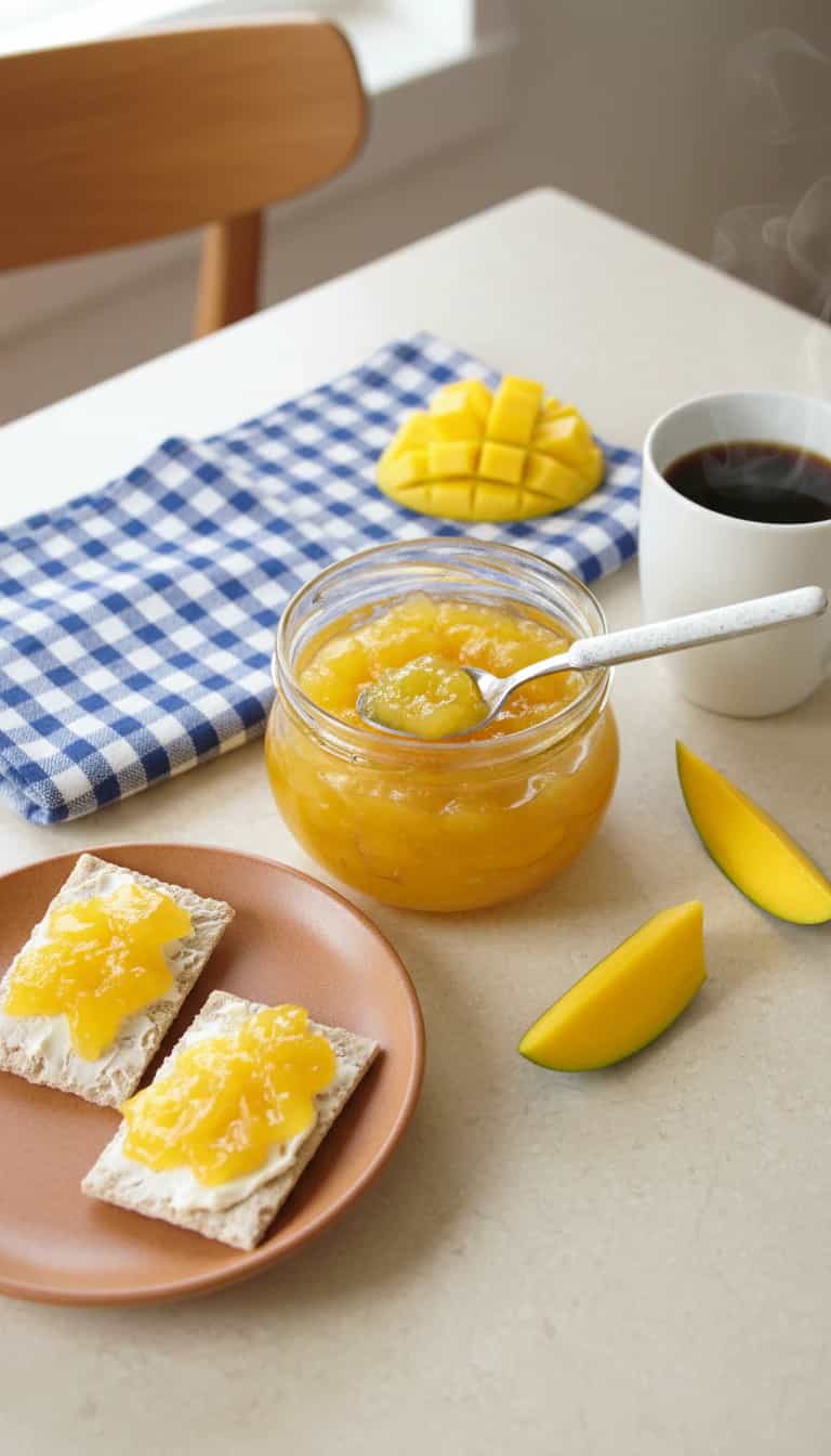 Foto deliciosa de Compota de Manga com Canela e Cravo pronta para servir - Outras Receitas