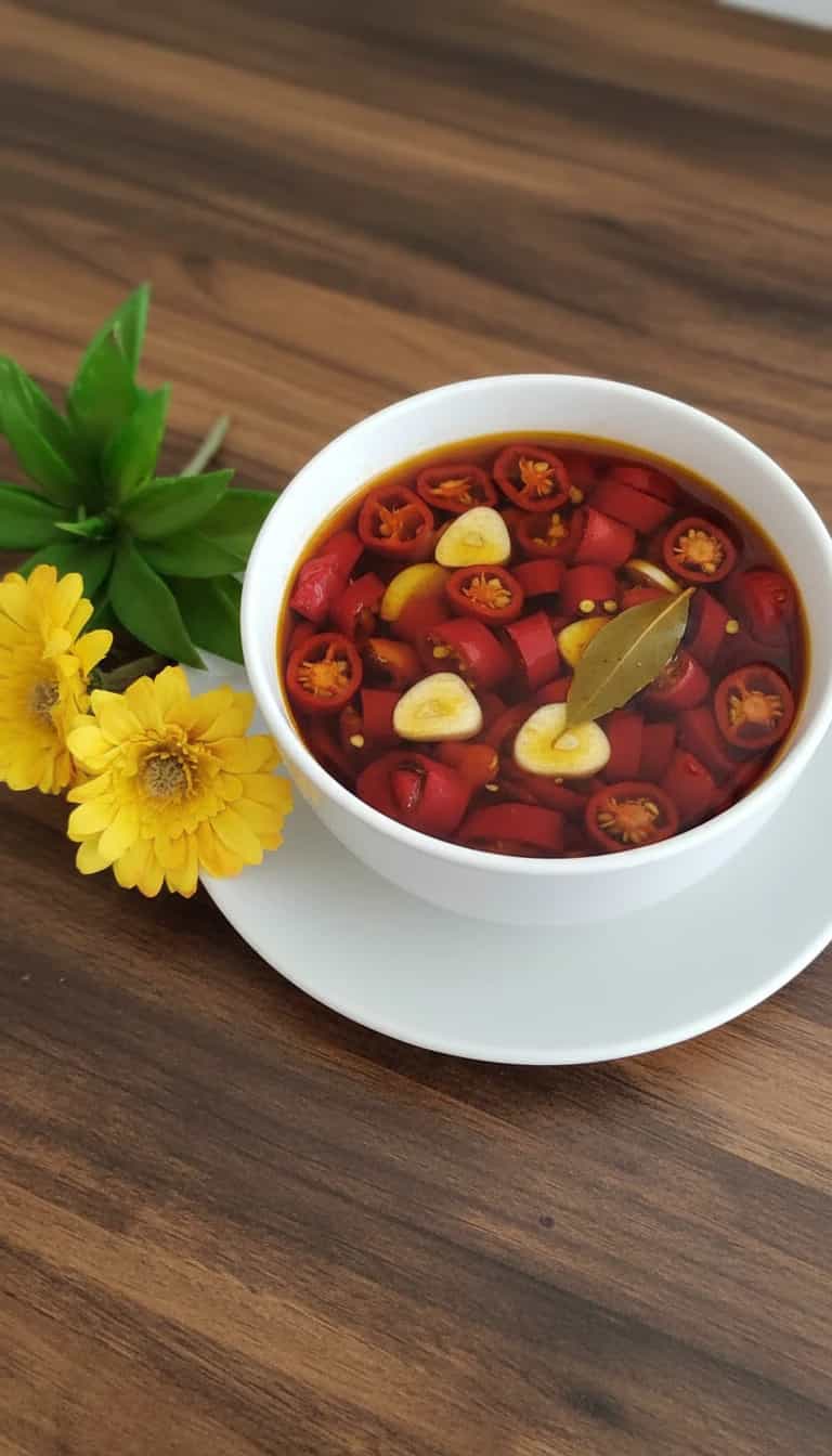 Foto deliciosa de Conserva de Pimenta Dedo-de-Moça pronta para servir - Outras Receitas