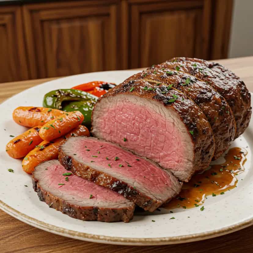 Foto deliciosa de Contra filé assado pronta para servir - Carnes & Frango