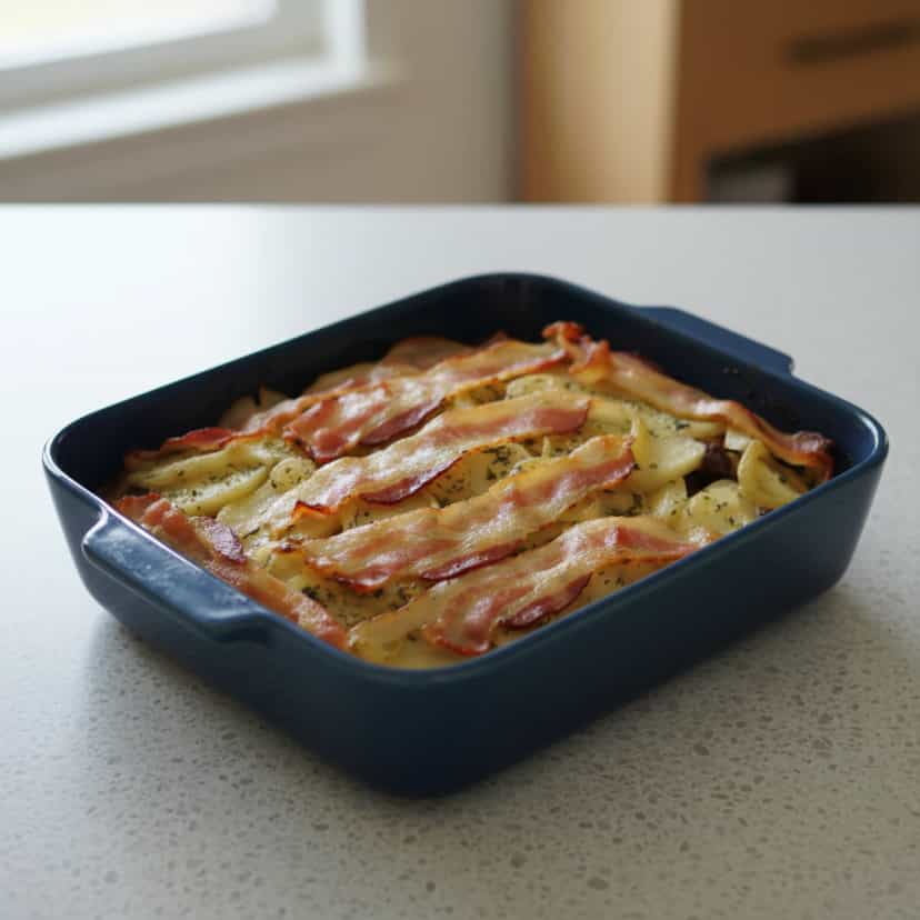 Foto deliciosa de Contrafilé assado com batatas e tomate pronta para servir - Carnes & Frango