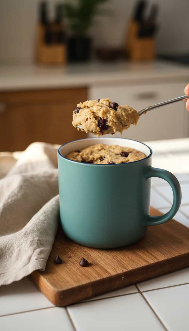 Foto deliciosa de Cookie de Chocolate no Micro-ondas pronta para servir - Brownies & Cookies