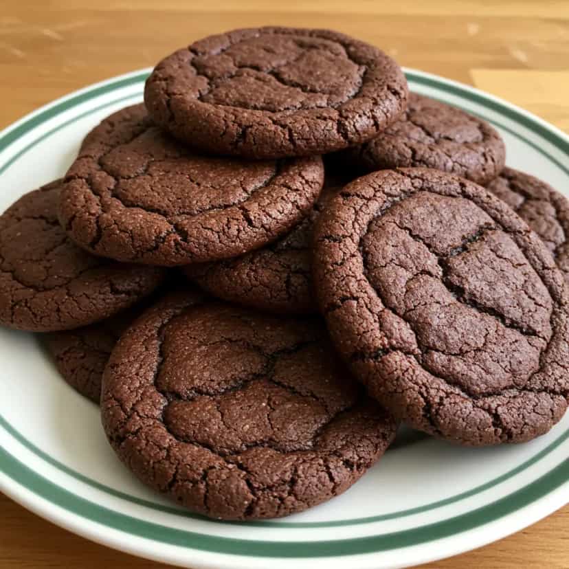 Foto deliciosa de Cookies Brownie de Chocolate Amargo pronta para servir - Brownies & Cookies