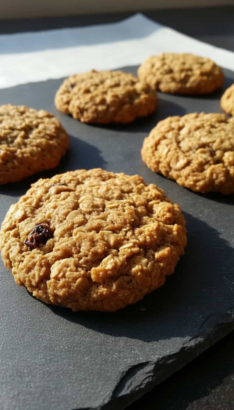 Foto deliciosa de Cookies Caseiros de Aveia e Chocolate pronta para servir - Bolachas & Cookies