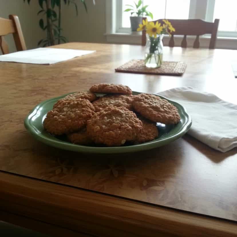 Foto deliciosa de Cookies de Aveia e Banana com Canela pronta para servir - Bolachas & Cookies