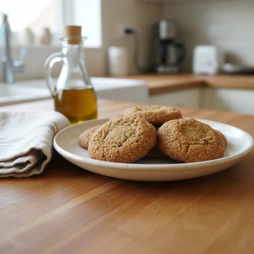 Foto deliciosa de Cookies de Castanha-de-Caju e Integral pronta para servir - Bolachas & Cookies