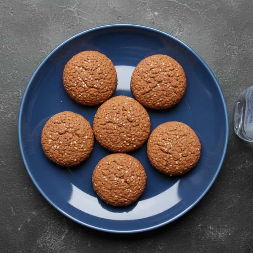 Foto deliciosa de Cookies diet de aveia e chocolate pronta para servir - Bolachas & Cookies