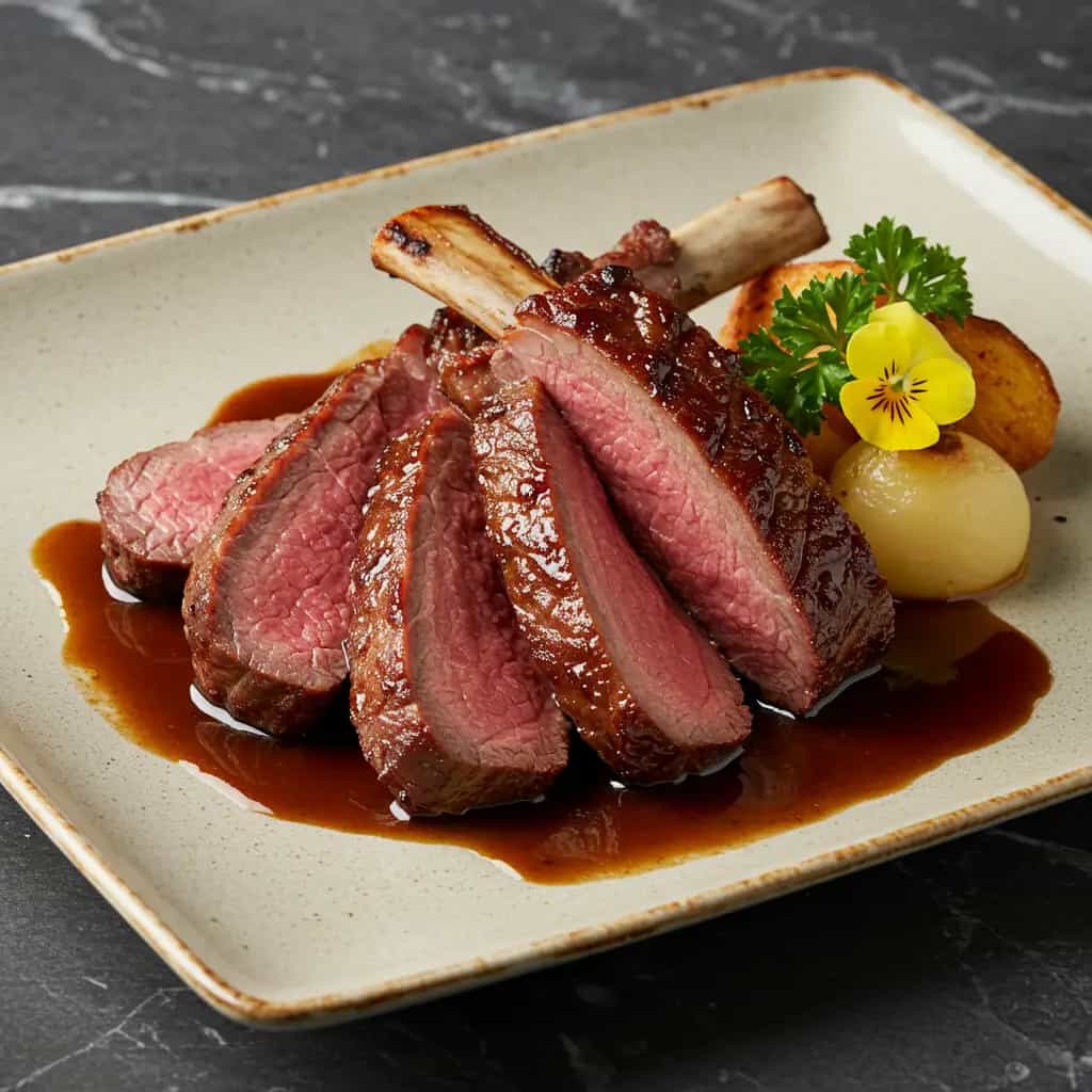 Cordeiro ao Molho de Alecrim e Romã