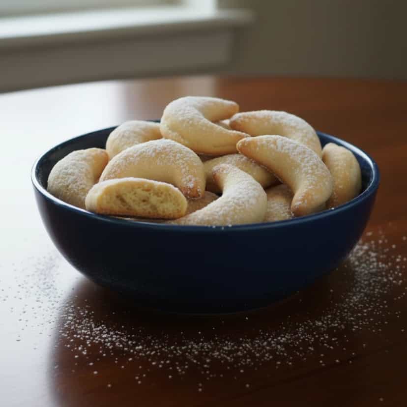 Foto deliciosa de Cornos de Gazela pronta para servir - Brownies & Cookies