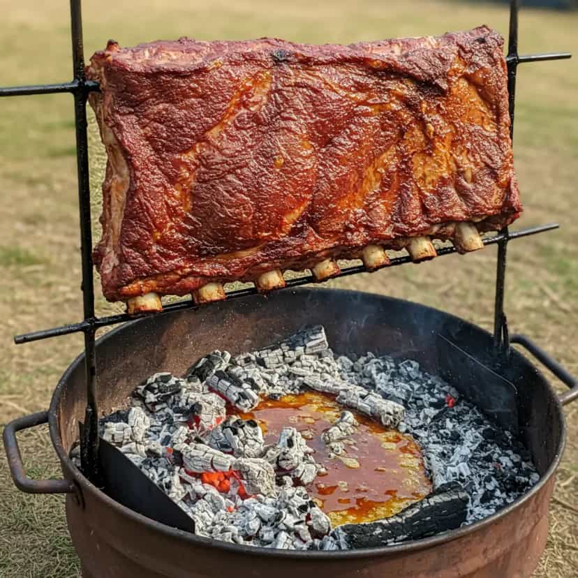 Foto deliciosa de Costela Assada no Fogo de Chão pronta para servir - Carnes & Frango