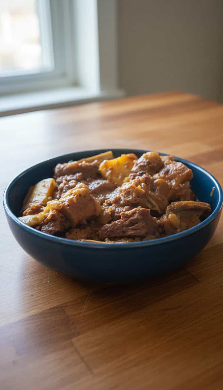 Foto deliciosa de Costela Bovina ao Bafo de Cebola pronta para servir - Carnes & Frango