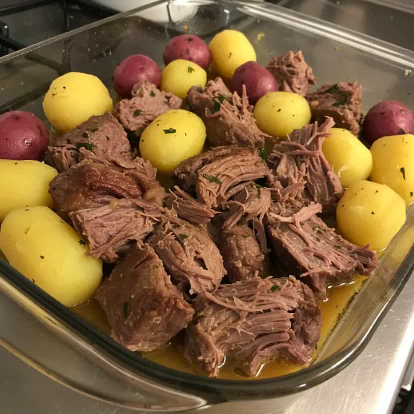 Foto deliciosa de Costela Bovina com Batata e Agrião pronta para servir - Carnes & Frango