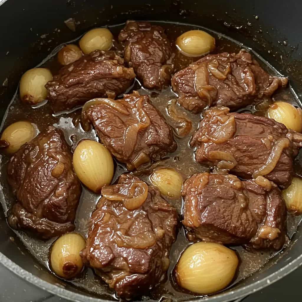 Costela com Cebolas na Pressão