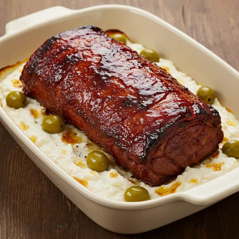 Foto deliciosa de Costela Suína Nordestina Assada pronta para servir - Carnes & Frango