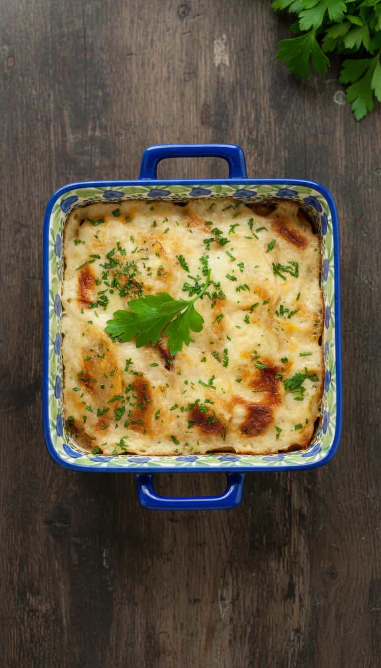 Foto deliciosa de Couve-flor Gratinada pronta para servir - Almoço & Jantar