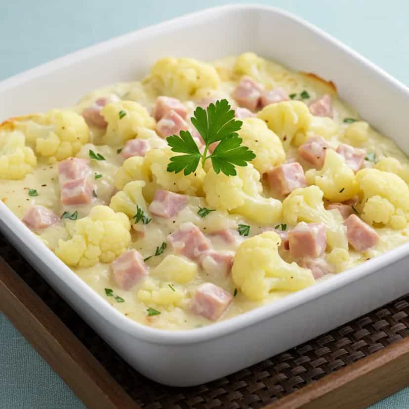 Foto deliciosa de Couve-Flor Gratinada com Cottage pronta para servir - Outras Receitas