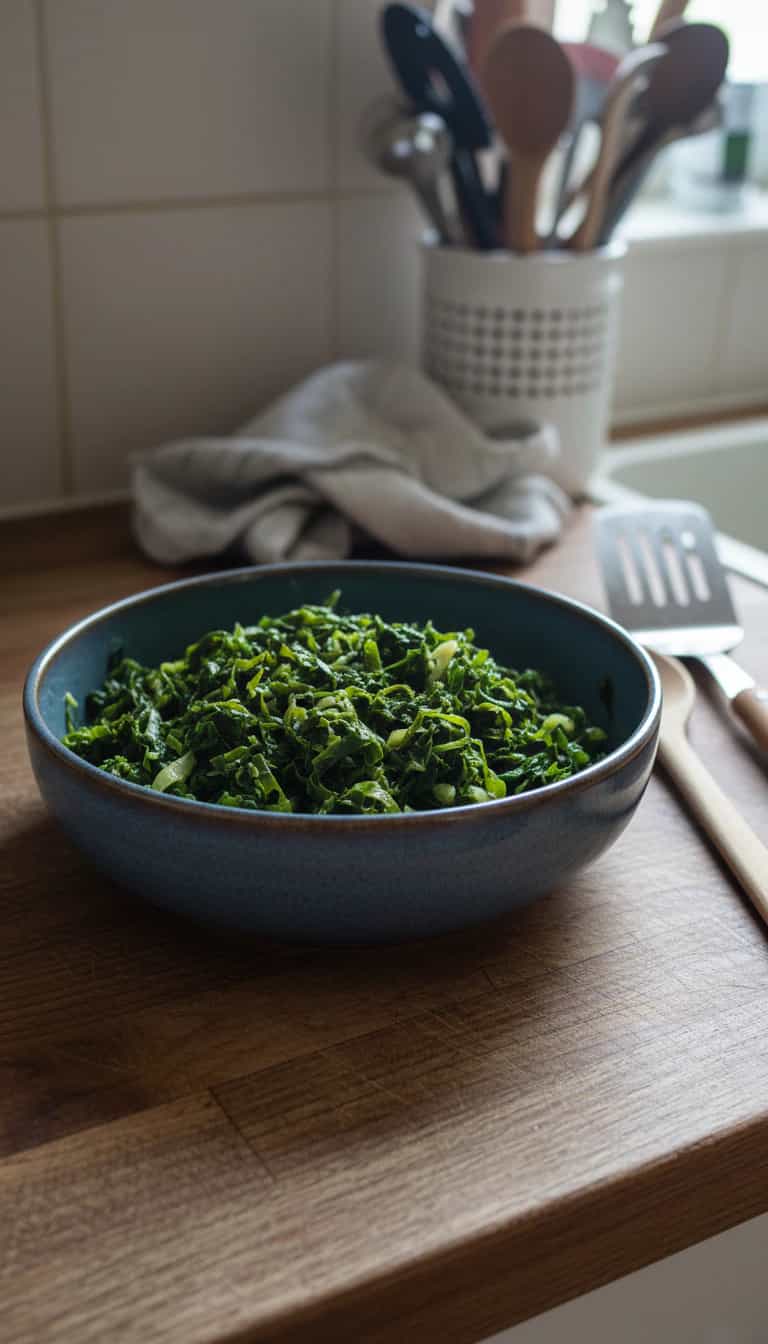 Foto deliciosa de Couve Mineira pronta para servir - Outras Receitas