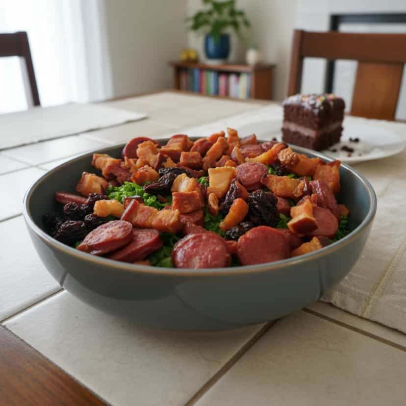 Foto deliciosa de Couve Mineira pronta para servir - Pratos Brasileiros Icônicos