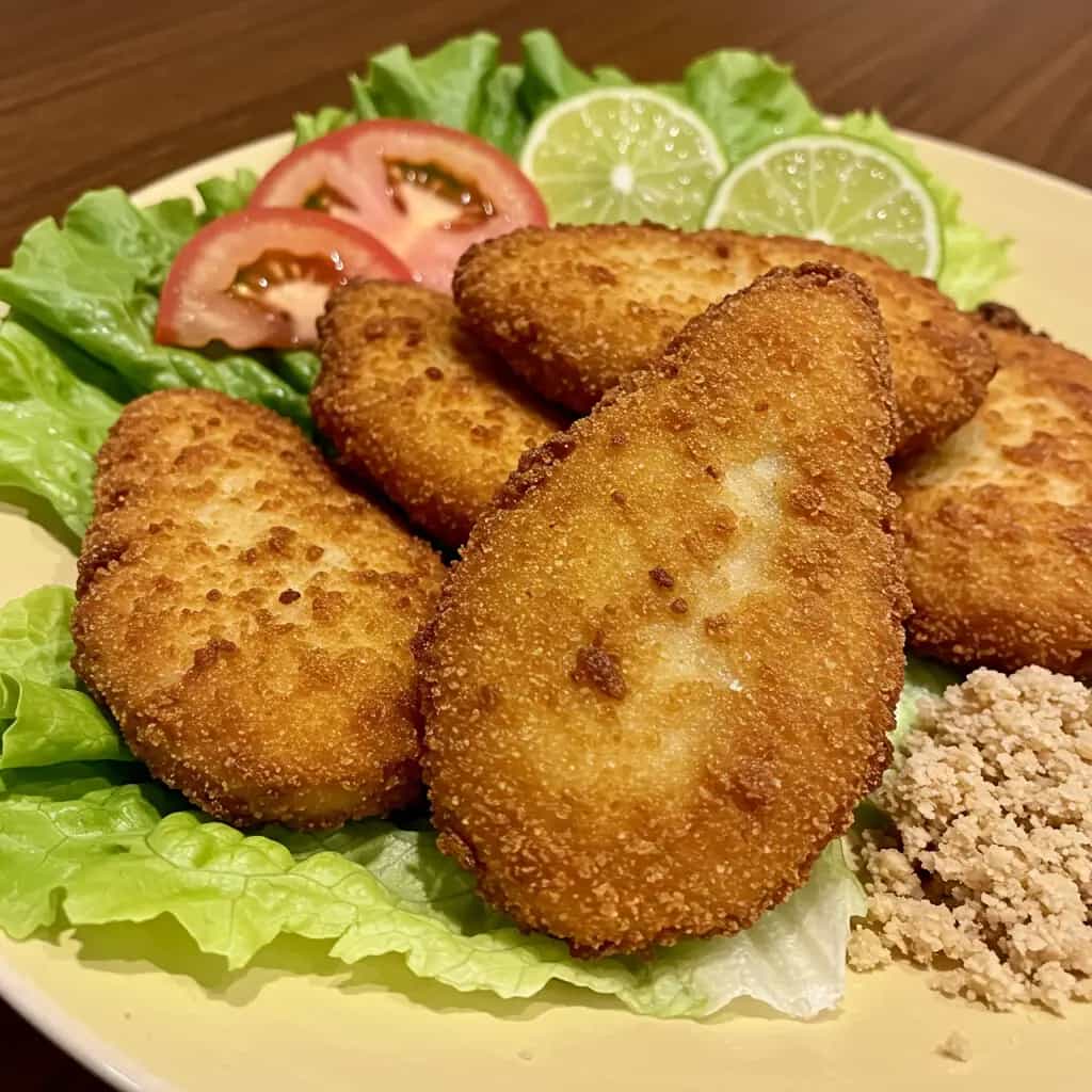 Coxas de Rã à Milanesa