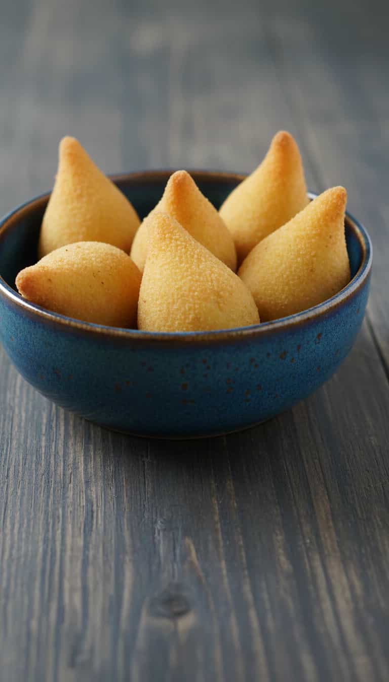 Foto deliciosa de Coxinha Cremosa e Econômica pronta para servir - Salgadinhos