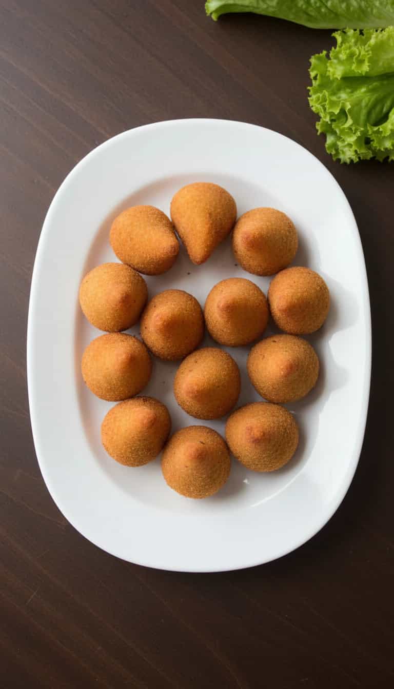 Foto deliciosa de Coxinha de Frango pronta para servir - Salgadinhos