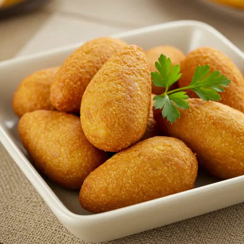 Foto deliciosa de Coxinha de Frango pronta para servir - Salgadinhos
