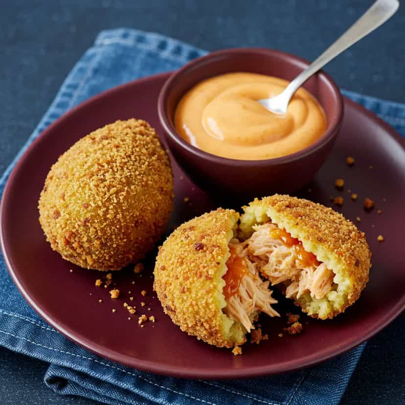 Foto deliciosa de Coxinha de Frango pronta para servir - Salgadinhos