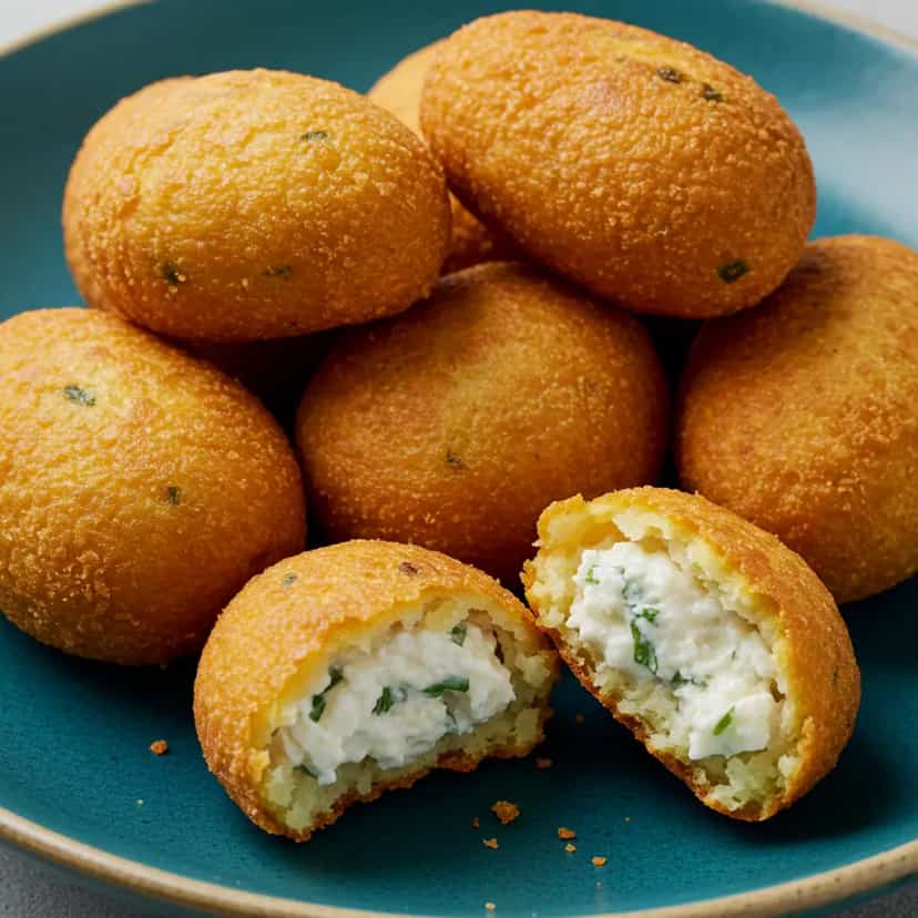 Foto deliciosa de Coxinhas de Batata Cremosas pronta para servir - Salgadinhos