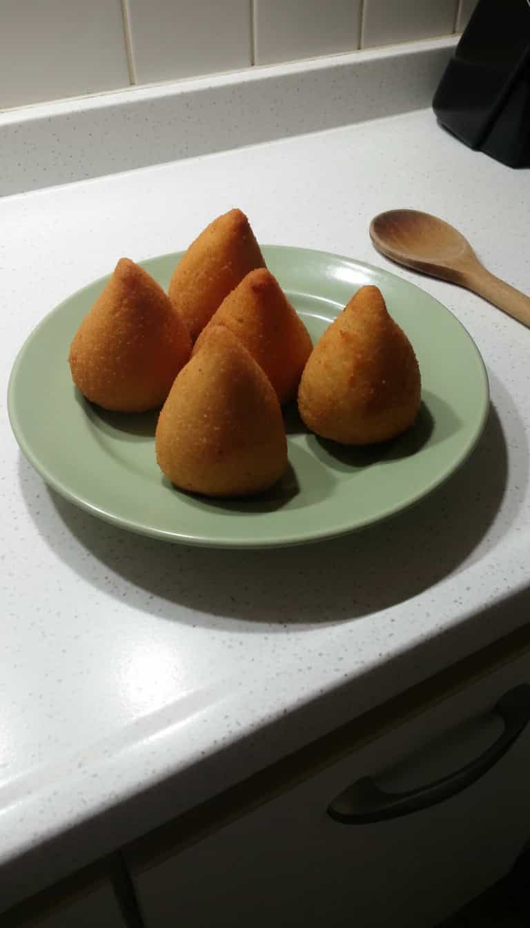 Foto deliciosa de Coxinhas de Frango Cremosas pronta para servir - Salgadinhos