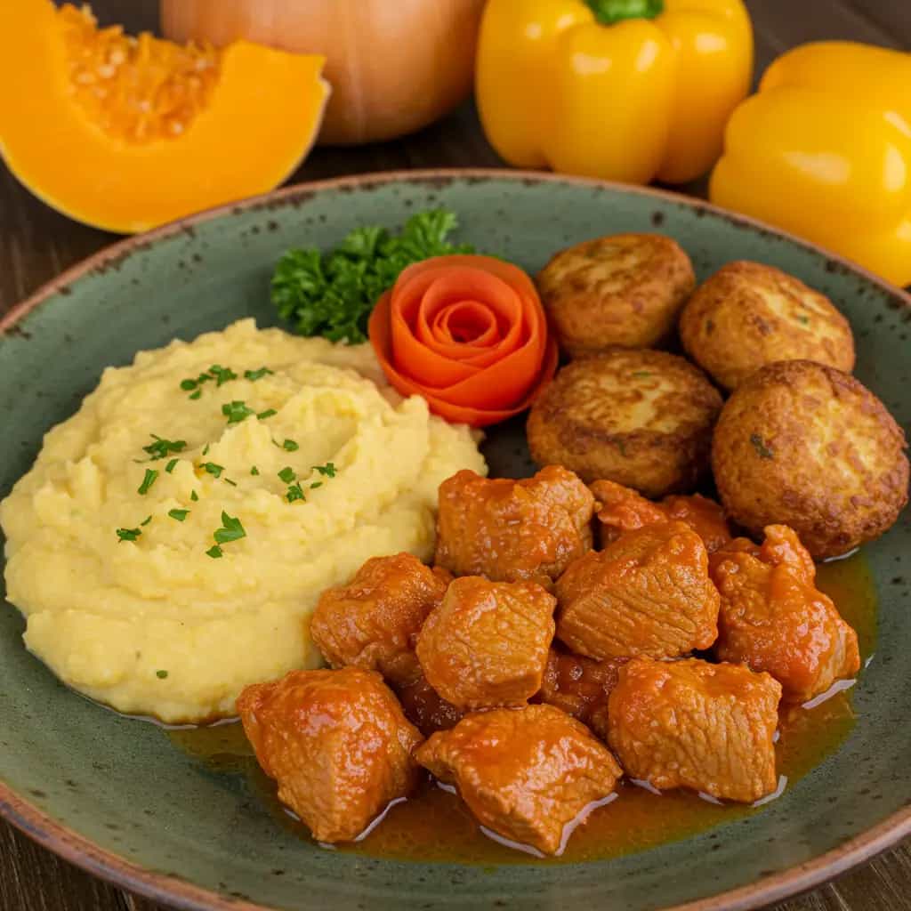 Cozido Mineiro com Bolinhos de Abóbora