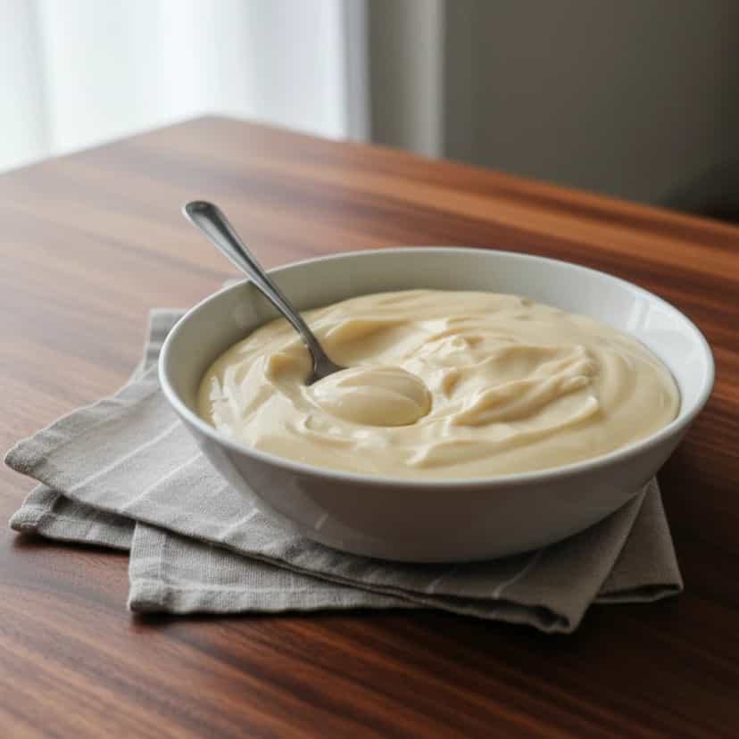 Foto deliciosa de Creme Branco Doce pronta para servir - Pudins & Cremes