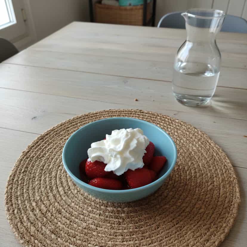 Foto deliciosa de Creme Chantilly de Leite e Manteiga pronta para servir - Pudins & Cremes