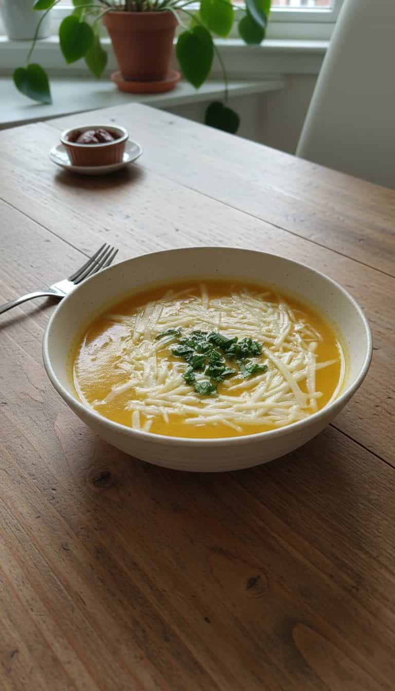 Foto deliciosa de Creme de abóbora com gorgonzola pronta para servir - Sopas & Caldos