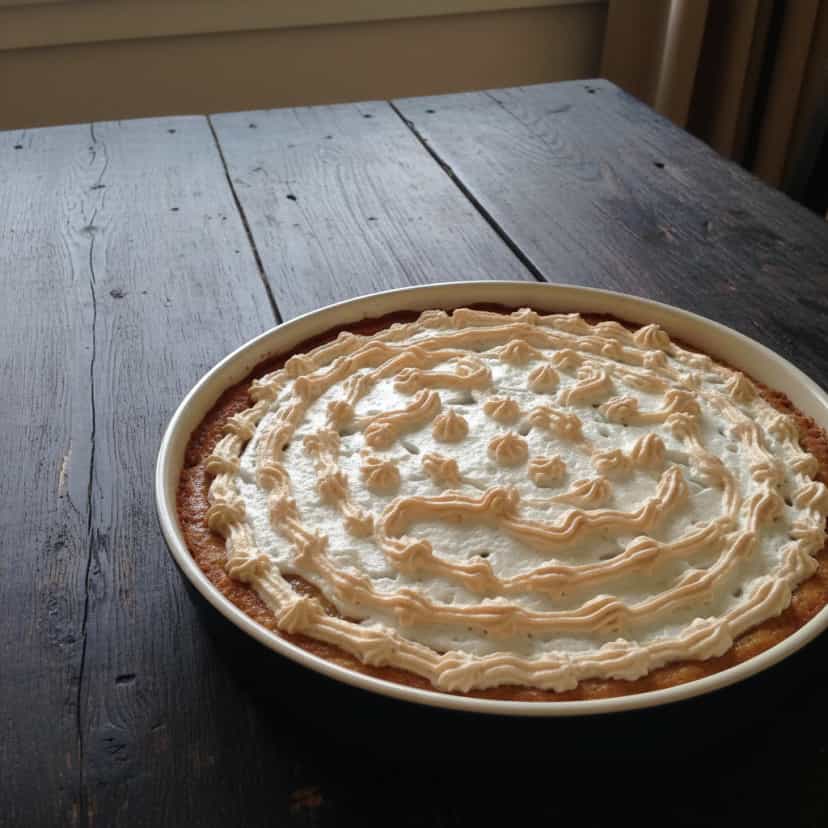 Foto deliciosa de Creme de Bis com Merengue pronta para servir - Pudins & Cremes