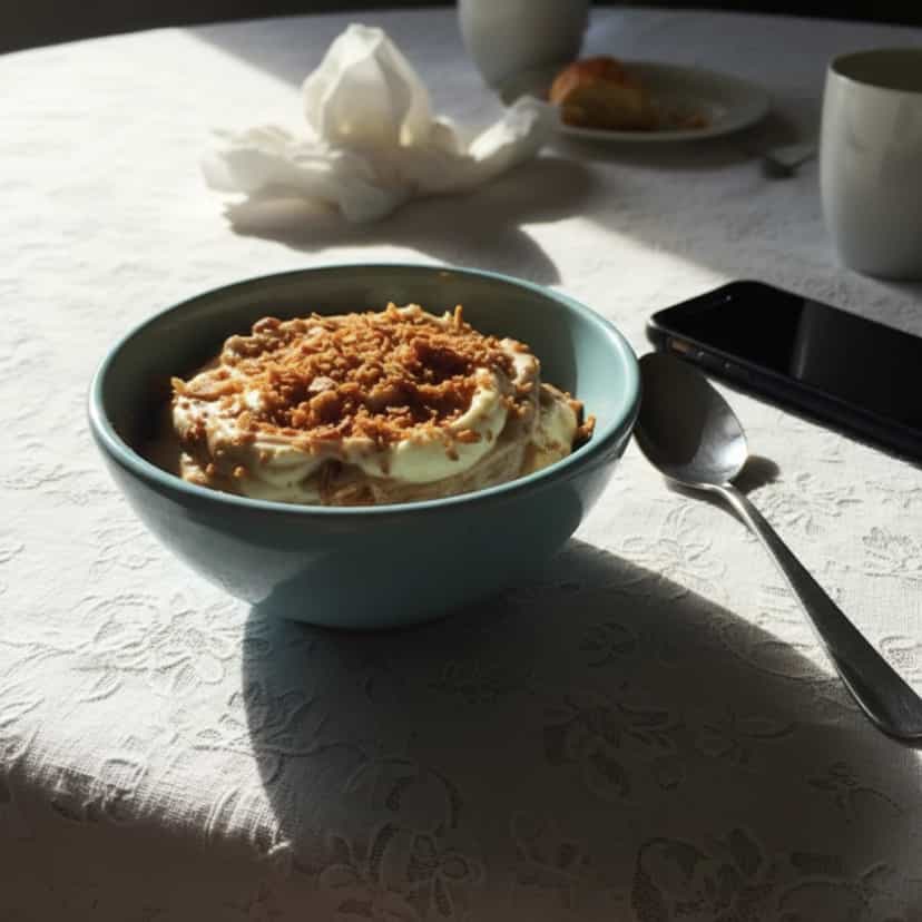 Foto deliciosa de Creme de Coco Tostado pronta para servir - Pudins & Cremes