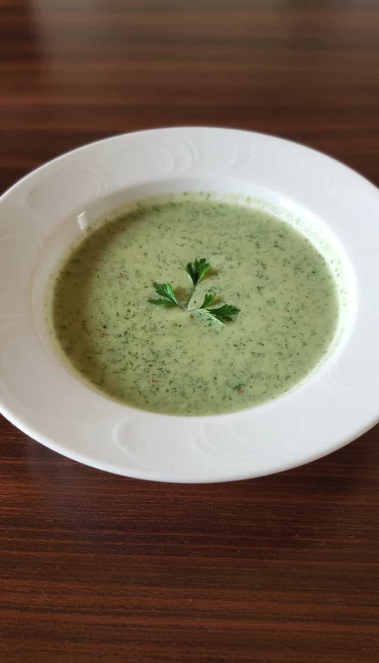 Foto deliciosa de Creme de espinafre pronta para servir - Sopas & Caldos
