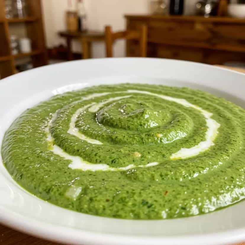 Foto deliciosa de Creme de espinafre fácil e divino pronta para servir - Outras Receitas