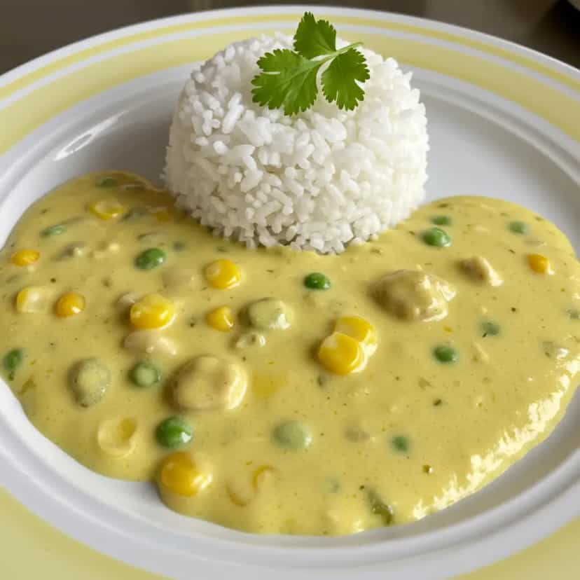 Foto deliciosa de Creme de Galinha cremoso pronta para servir - Sopas & Caldos