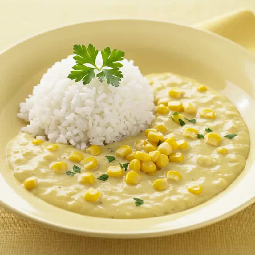 Foto deliciosa de Creme de Galinha Piauiense pronta para servir - Pratos Brasileiros Icônicos