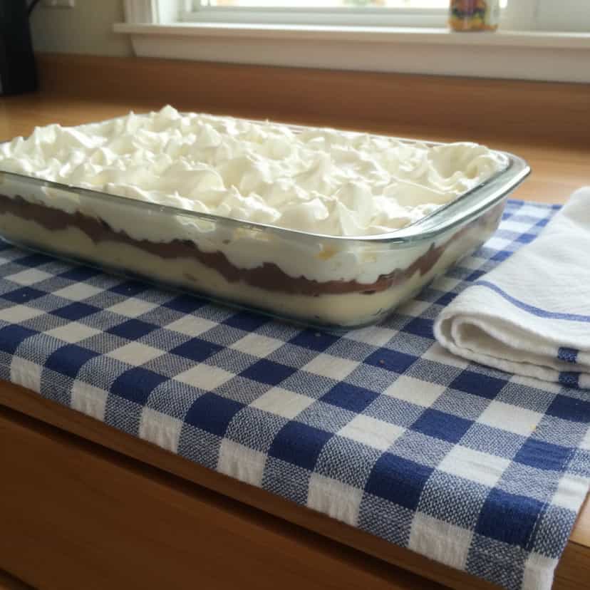 Foto deliciosa de Creme de Leite Condensado em Camadas pronta para servir - Pudins & Cremes