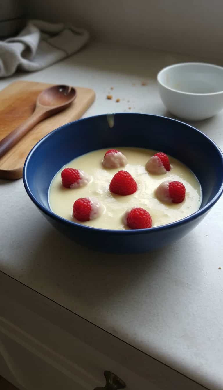 Foto deliciosa de Creme de Marsala com Morangos pronta para servir - Pudins & Cremes