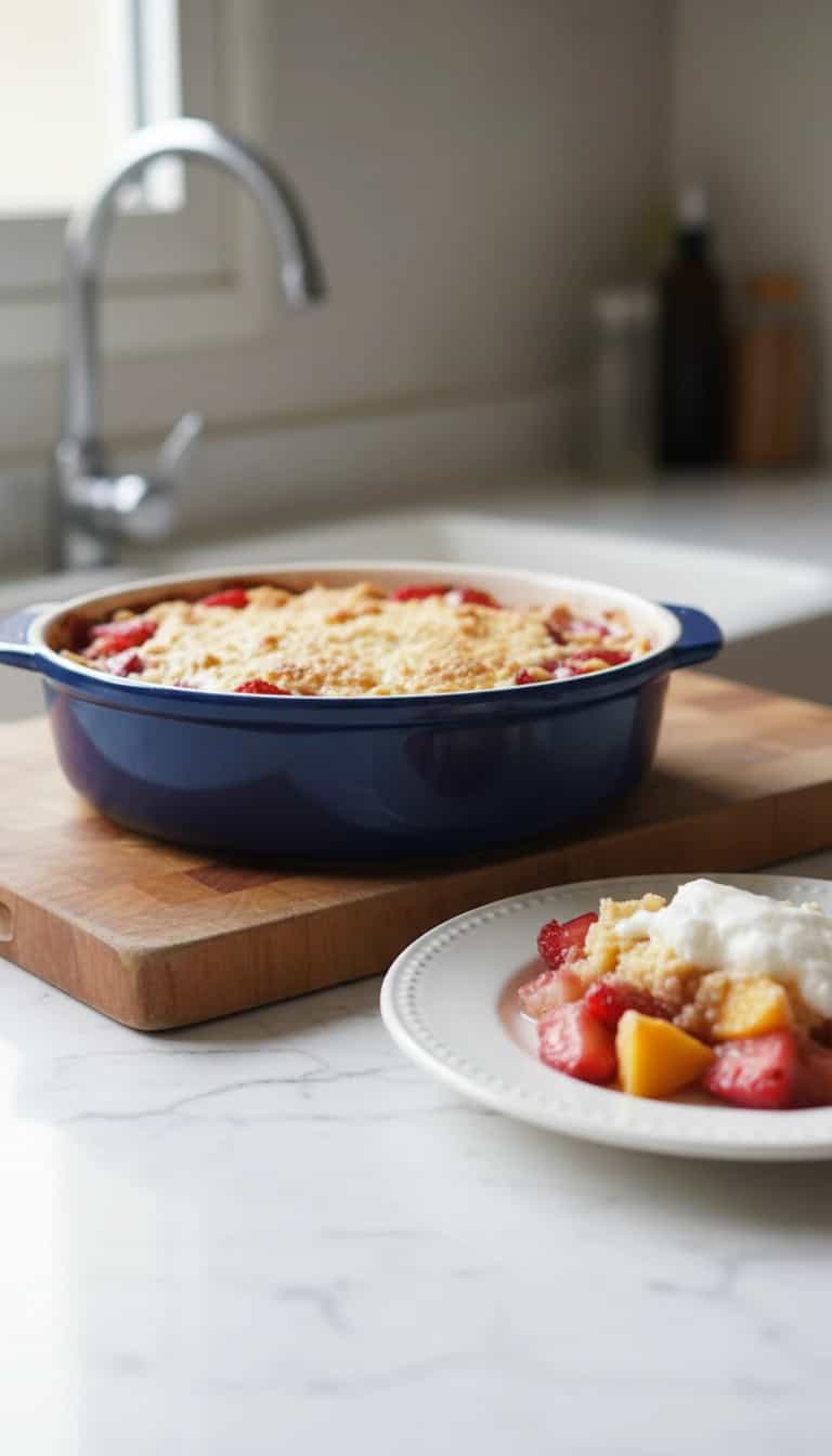 Foto deliciosa de Creme de Morango com Suspiro pronta para servir - Pudins & Cremes