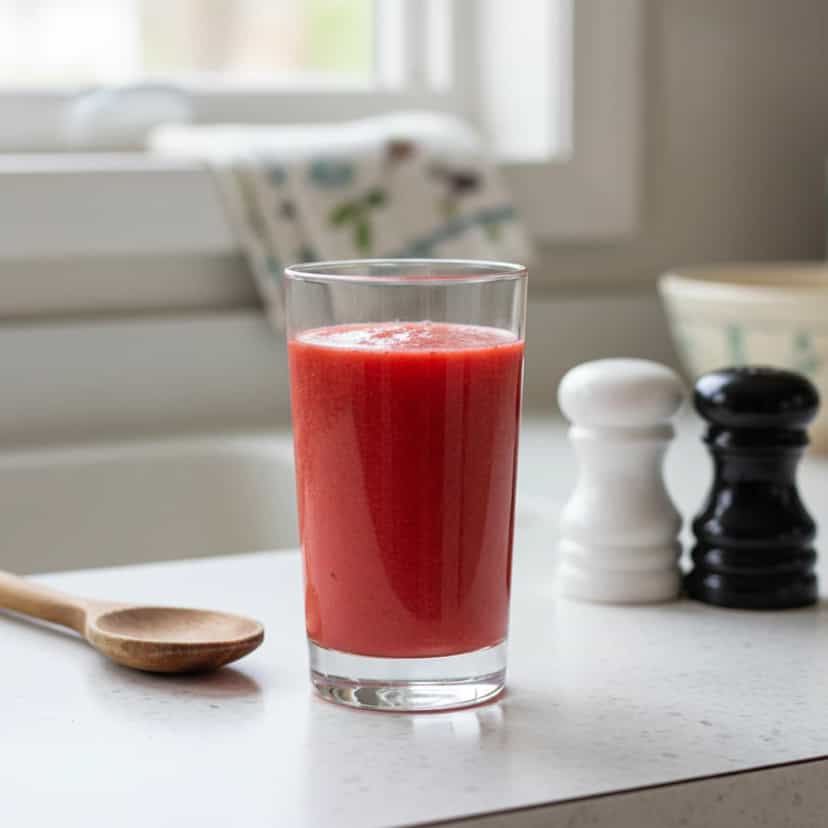Foto deliciosa de Creme de Morango Rosa pronta para servir - Coquetéis