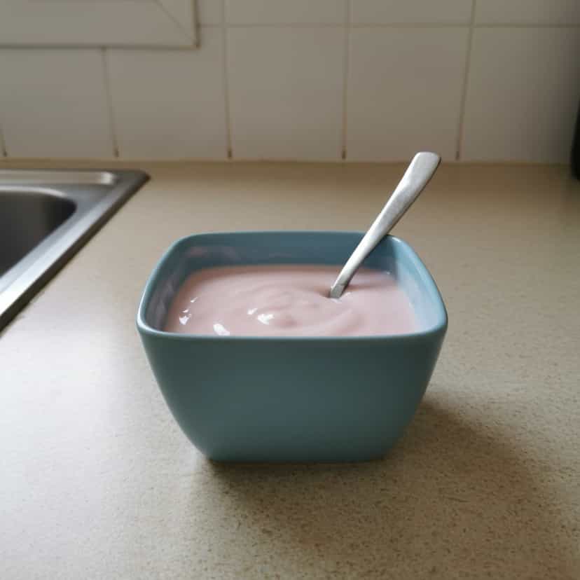 Foto deliciosa de Creme de Morango tipo Danoninho pronta para servir - Pudins & Cremes
