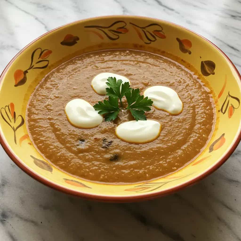 Cremosa Sopa de Cogumelos