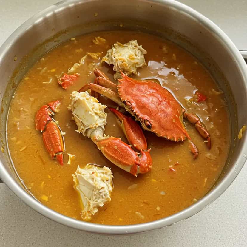 Foto deliciosa de Cremosa Sopa de Siri pronta para servir - Sopas & Caldos